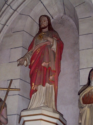 Statue (petite nature) : Sacré Coeur