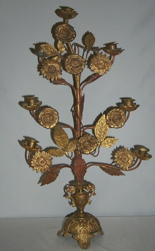 Paire 1 de chandeliers d'église