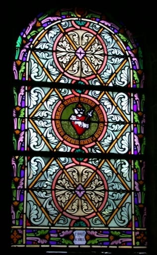 Ensemble de 3 verrières ornementales : baies 1, 4 et 6