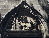 Groupe sculpté : adoration des Mages