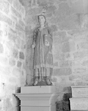 Statue (d'applique, petite nature) : saint moine, chapelle Saint-Germain (Plogastel-Saint-Germain)