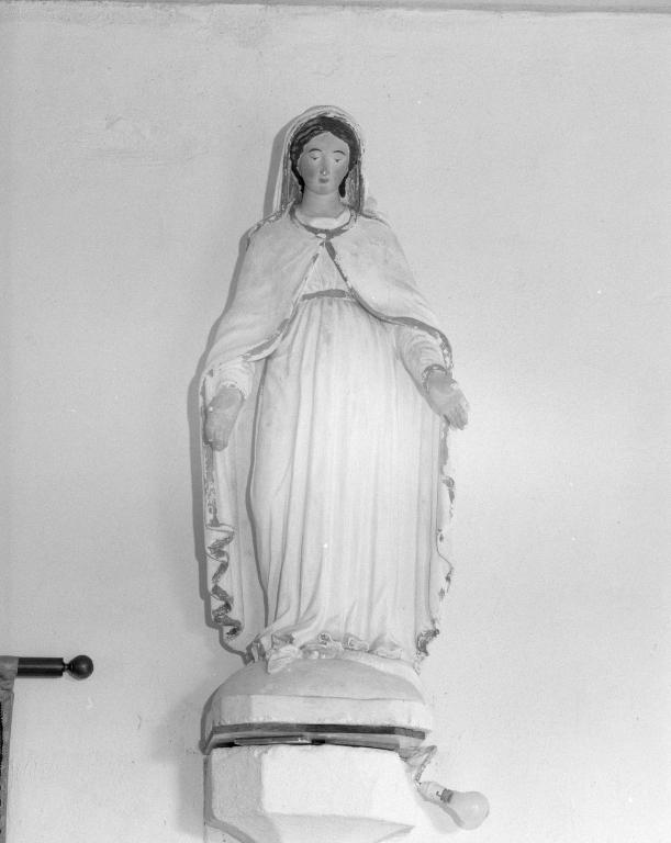 Statues (2) (pendant, petite nature, d'applique) : Immaculée Conception, saint Joseph, chapelle Saint-Mériadec (Baden)