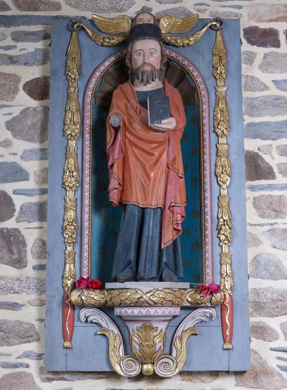 Statue : Saint Yves, chapelle Saint-Léon (Glénac fusionnée en La Gacilly en 2017)