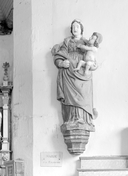 Statue (petite nature) : Vierge à l'Enfant, dite Notre-Dame de grâces, chapelle Notre-Dame de Pitié et sa fontaine (Langonnet)