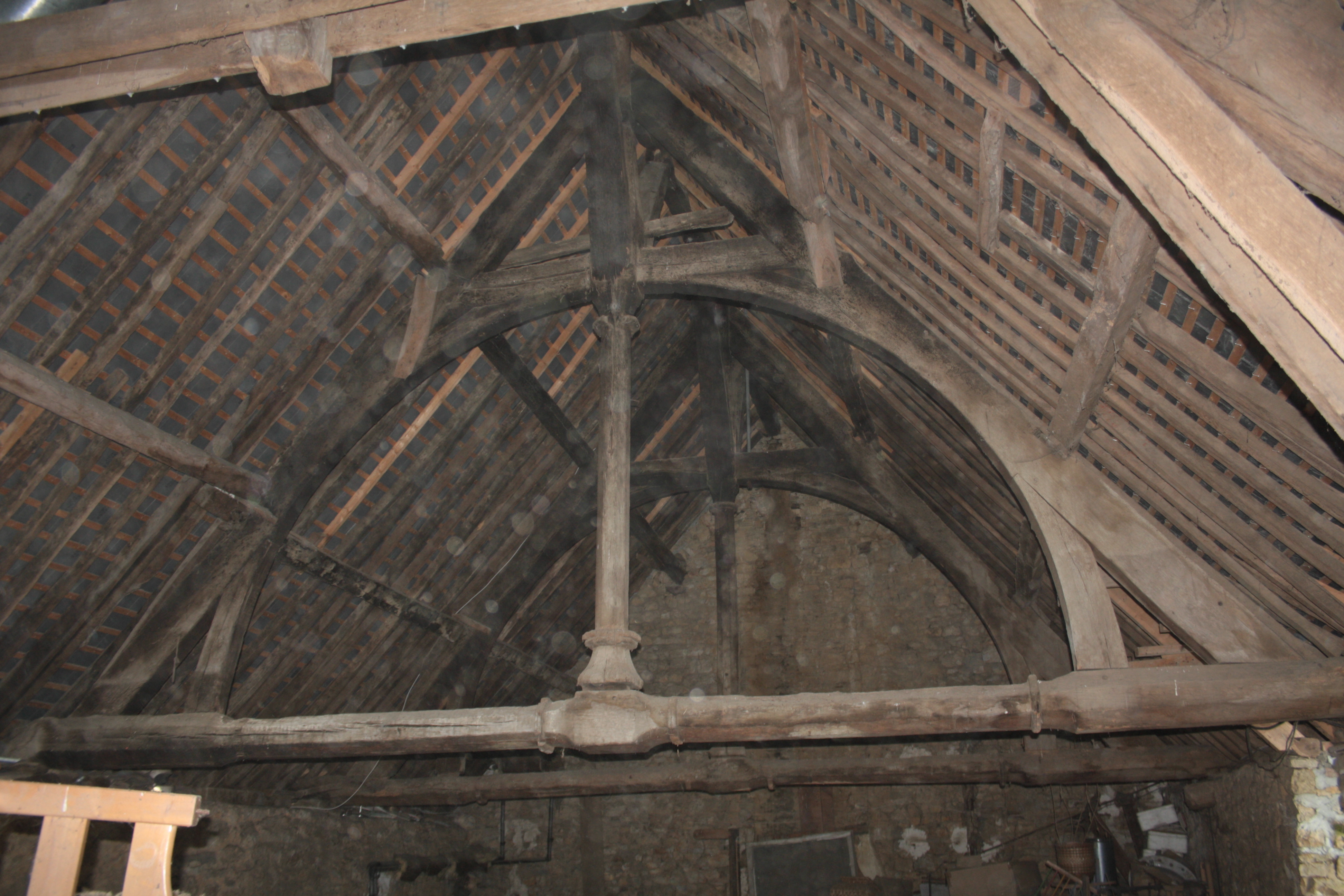 Charpente du manoir-ferme du bourg de Combourtillé