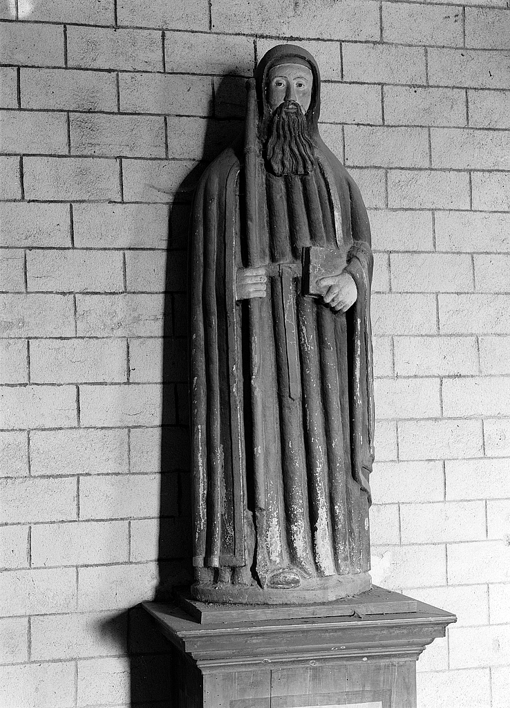 Statue (d'applique) : saint Herbot, chapelle Notre-Dame (Châteaulin)