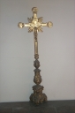 Garniture d'autel : croix d'autel, 6 chandeliers d'autel (Maure-de-Bretagne fusionnée en Val d'Anast en 2017)