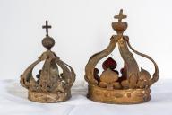 Ensemble de 2 couronnes de statue, basilique Notre-Dame-du-Roncier (Josselin)