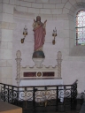 Ensemble de l'autel du Sacré Coeur : autel, degré d'autel, clôture d'autel, socle