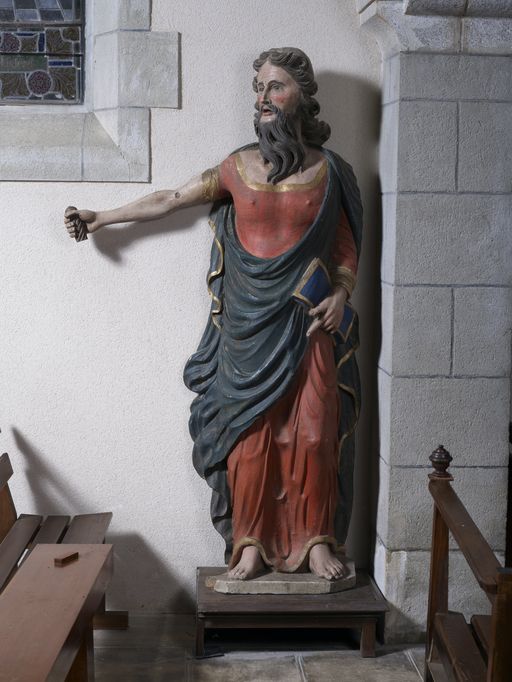 Statue : Saint Paul, église Saint-Pierre-Saint-Paul (Ruffiac)