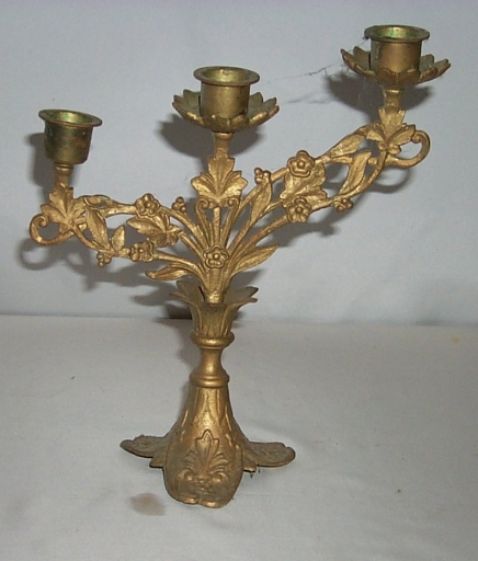 Paire 2 de chandeliers d'église