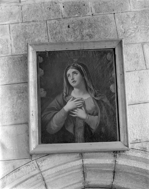 Tableaux (tableaux de chevalet, 2) : Ecce Homo, Vierge de la Pentecôte, église paroissiale Saint-Gilles (Plonéis)