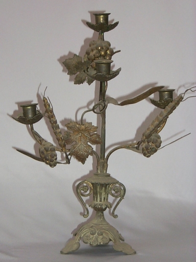 Paire 2 de chandeliers d'église