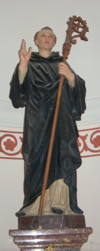 Statue sur socle : saint Méen