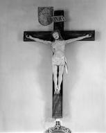 Croix : Christ en croix, église paroissiale Saint-Magloire (Mahalon)