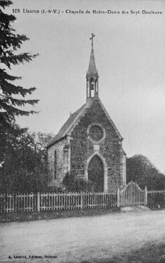 Chapelle Notre-Dame-des-Sept Douleurs, chapelle de pélerinage, la Croix Bouëxic (Lieuron)