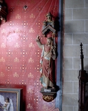 Statue, socle, dais (petite nature) : saint Jean-Baptiste