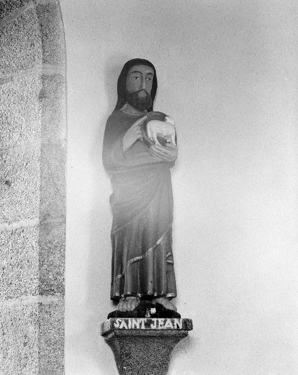 Statue : Saint-Jean-Baptiste, ancien prieuré de Lochrist an Izelvet (Plounévez-Lochrist)