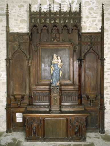 Autels (2) ; retables (2) (autel secondaire ; retable architecturé), rue Saint-Etienne (Jugon-les-Lacs fusionnée en Jugon-les-Lacs - Commune nouvelle en 2016)