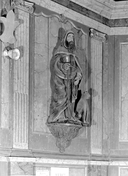 Groupe sculpté (petite nature) : saint Hervé, chapelle Saint-Hervé (Gourin)