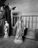 Statue (statuette) : Immaculée Conception, église paroissiale Saint Pierre (Plogastel-Saint-Germain)