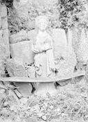 Statue (petite nature) : sainte Marie-Madeleine, chapelle de la Madeleine (Priziac)