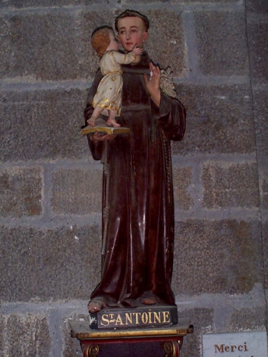 Statue (petite nature) : saint Antoine de Padoue