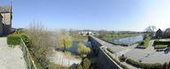 Canal de Nantes à Brest, pont routier, au bourg (Le Roc-Saint-André fusionnée en Val d'Oust en 2016)
