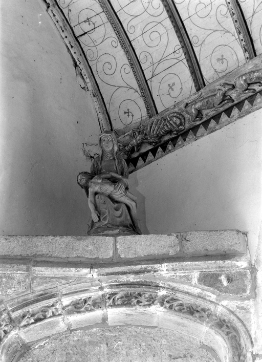 Statue (statuette) : Vierge à l'Enfant (1), église paroissiale Saint-Jean-Baptiste (Plourac'h)