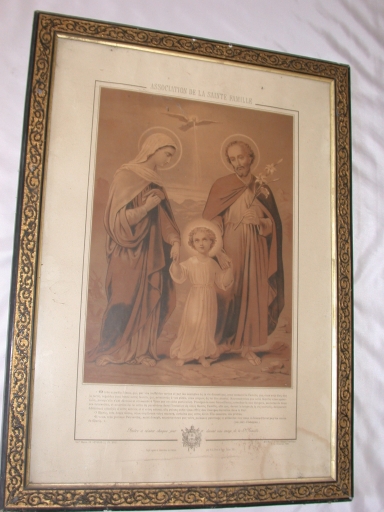 Estampe : Association de la sainte Famille