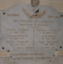 Tableau commémoratif des morts de la guerre 1914-1918