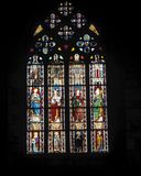Verrière à personnages de la baie 0, chapelle Saint-Gobrien (Saint-Servant-sur-Oust)