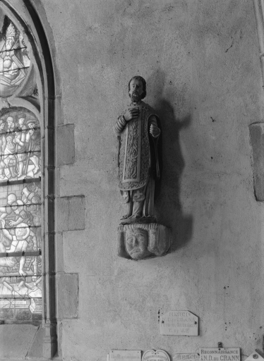 Statue : Prêtre, chapelle du Notre-Dame-du-Crann (Spézet)