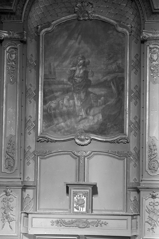 Tableau : le bon pasteur, église paroissiale Saint-André (Antrain fusionnée en Val-Couesnon en 2019)