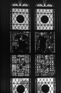 Verrière (verrière figurée, verrière hagiographique) (baie 11), église paroissiale Saint-Martin (Balazé)