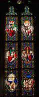 Verrières des bas-côtés, consacrées aux grands pèlerinages bretons, basilique Notre-Dame-d'Espérance (Saint-Brieuc)