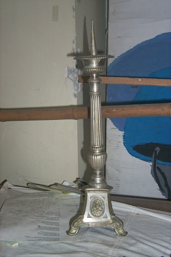 Chandeliers d'autel (2) (paire) (Maure-de-Bretagne fusionnée en Val d'Anast en 2017)
