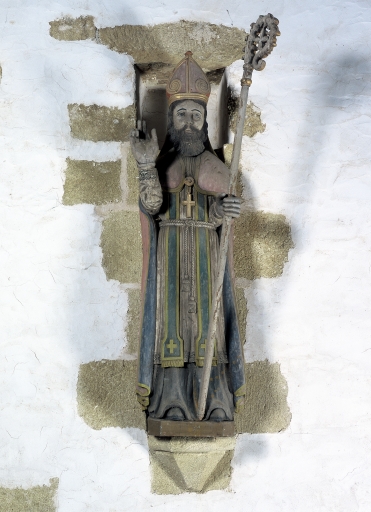 Statue de Saint Nicolas n°1, Saint-Nicolas-des-Eaux (Pluméliau fusionnée en Pluméliau-Bieuzy en 2019)