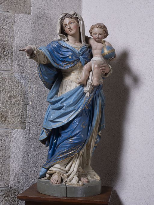 Statue : Vierge à l'Enfant, église Saint-Pierre-Saint-Paul (Ruffiac)