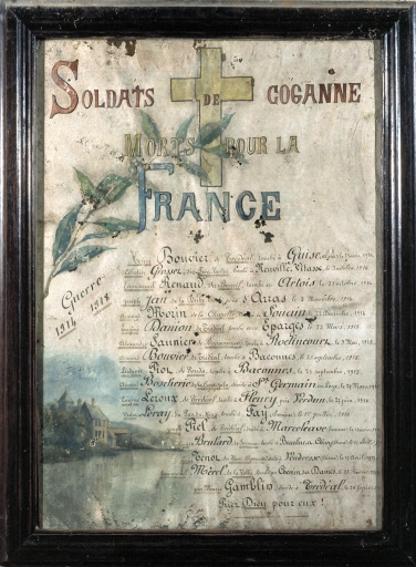 Tableau commémoratif des morts
