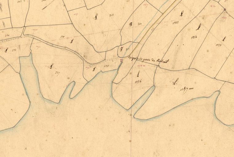 Corps de garde (détruit), la Grève, Keryunan (Plougonvelin)