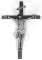 Croix : christ en croix, église paroissiale Saint-Laurent (La Grée-Saint-Laurent)