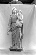 Statue (petite nature, d'applique) : Vierge à l'Enfant (3), église paroissiale Saint-Judoce (Lohuec)