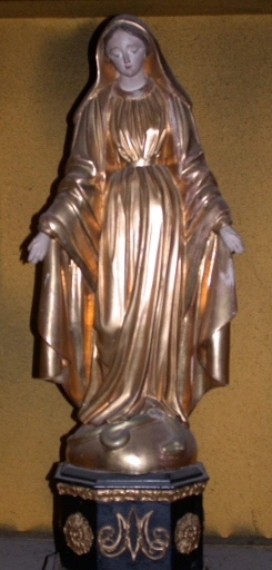 Statuette sur socle : Immaculée Conception