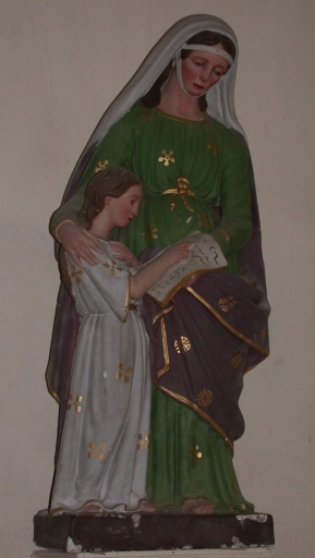 Statue sur culot : Education de la Vierge