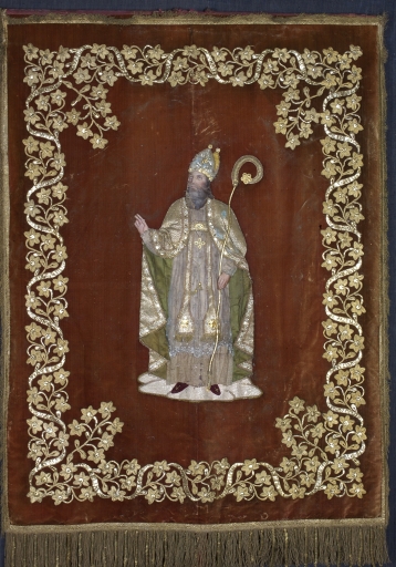 Bannière de procession : Saint Germain d'Auxerre ; Immaculée Conception