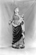 Statue (petite nature, d'applique) : Vierge à l'Enfant (2), dite Notre-Dame du Loc, église paroissiale Saint-Judoce (Lohuec)