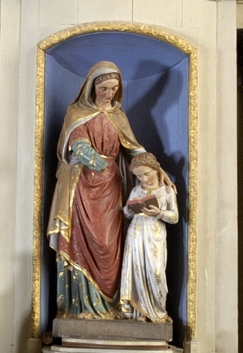Statue : Education de la Vierge