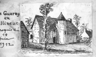 Les maisons et fermes sur la commune d'Allineuc