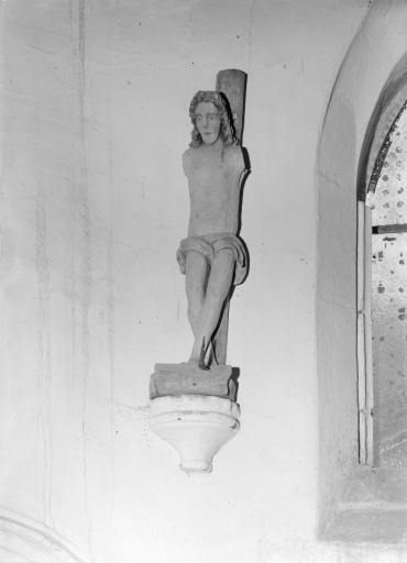 Statue : Saint Sébastien, chapelle Saint-Sébastien (Poullaouen)